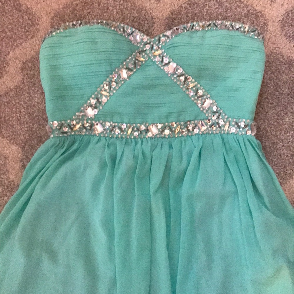 Prom dress Tiffany blue